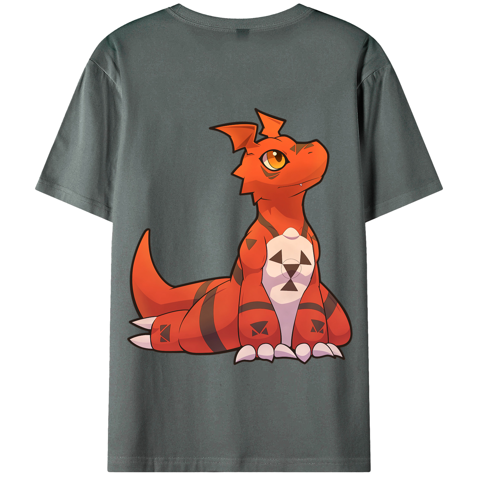 （画像用） Digimon デジタルモンスター/デジモン 綿100％半袖Tシャツ（背面プリント）